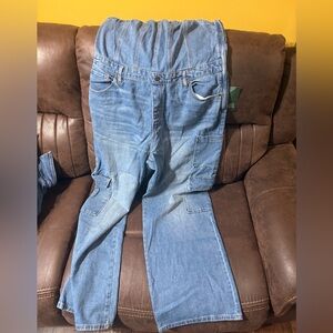 Halter top jean jumpsuit in a xL